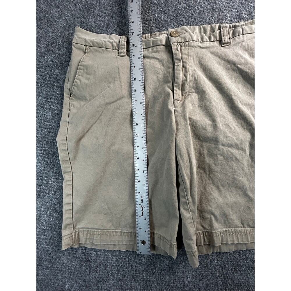Magellan Outdoors Women's Khaki Stretch Chino Shorts Size 16 Cotton Blend - Picture 9 of 10